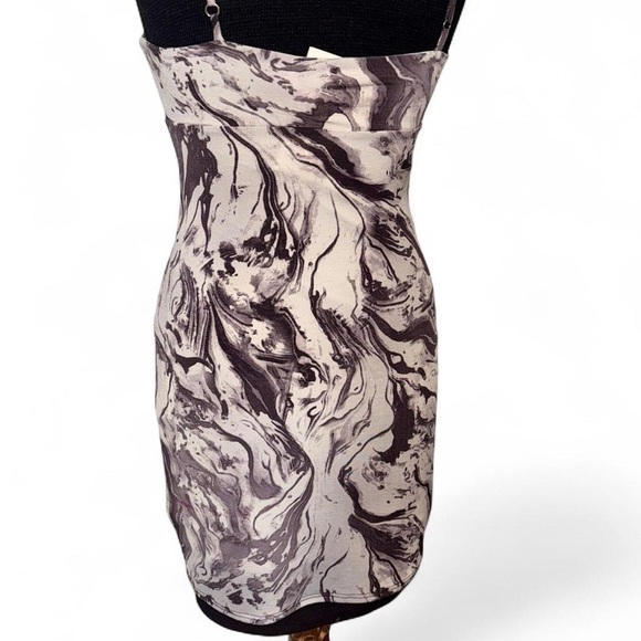 Urban Outfitters Renewal Remnants Y2K Mod Twisted Front Mini Dress NWT Size S - Picture 3 of 11